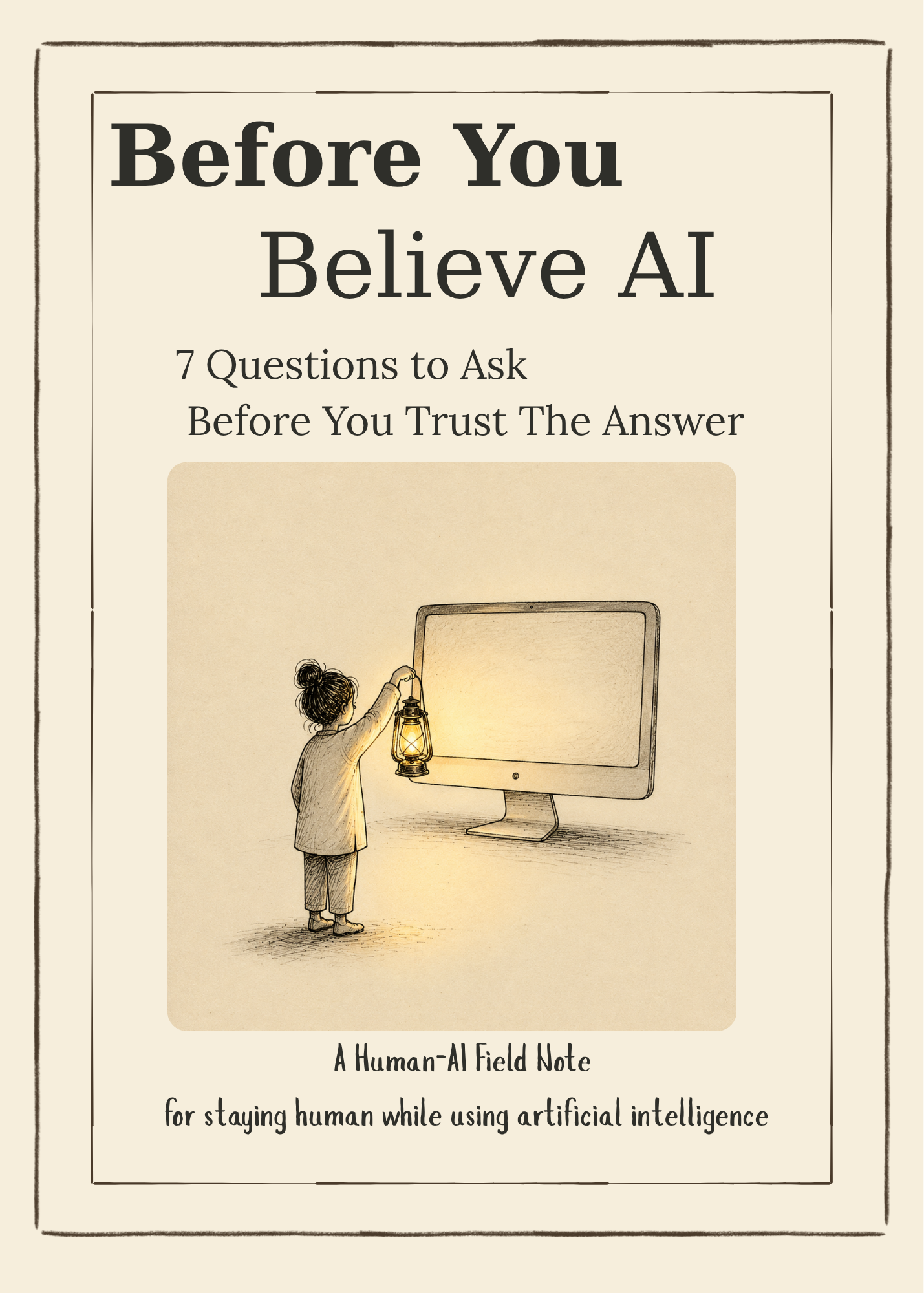 Cover of Before You Believe AI